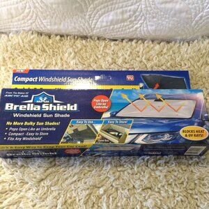 NWOT Deadstock Brella Shield Windshield Sun Shade "As seen on TV" Cars Trucks